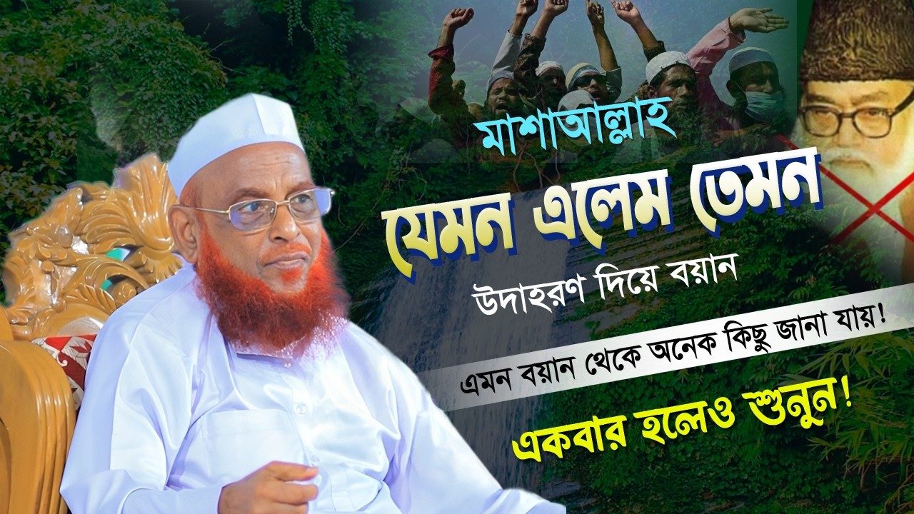 মাশাআল্লাহ যেমন এলেম তেমন উদাহরণ দিয়ে বয়ান | Allama Nurul Islam Olipuri | নুরুল ইসলাম ওলিপুরী