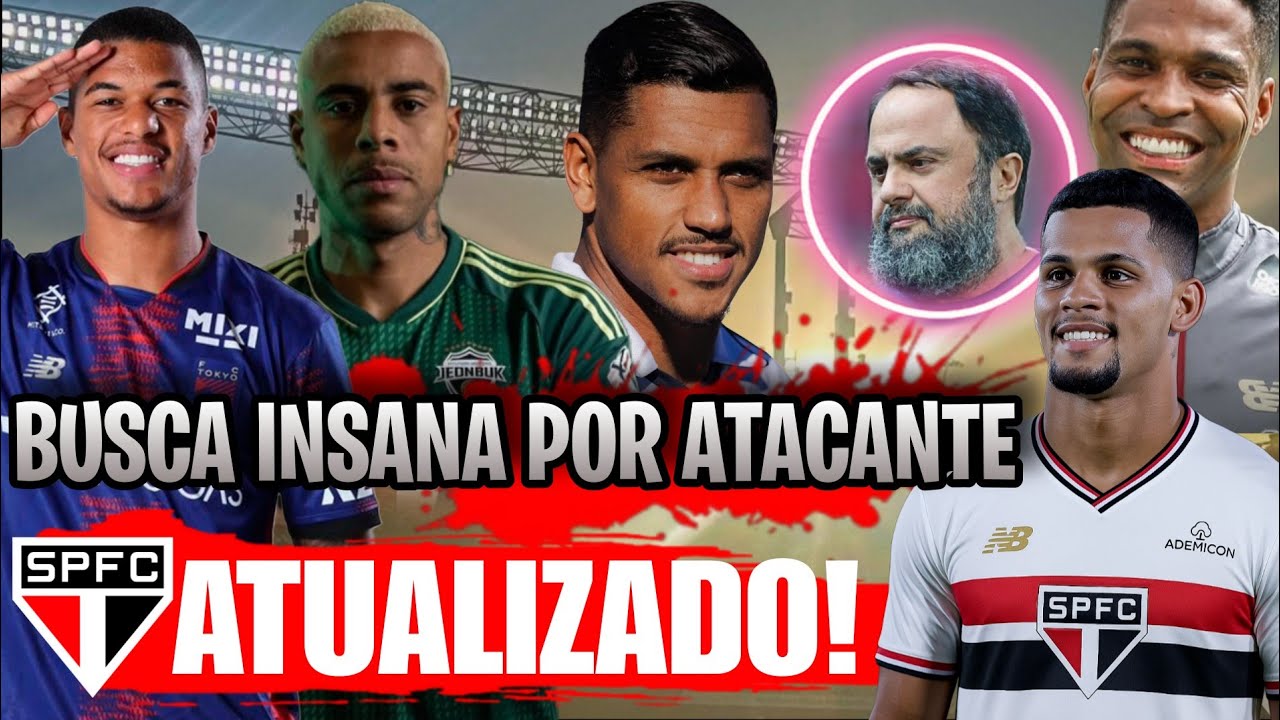 NOVIDADE NO SÃO PAULO! TRICOLOR COM BUSCA INSANA POR NOVO 9 | MARINAKIS; MAILTON E+ INFOS DO SPFC