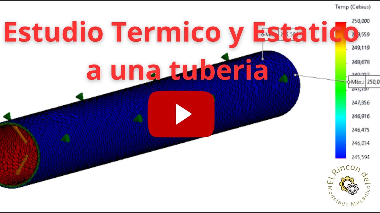 Cómo Realizar Simulaciones Térmicas y Estáticas en SolidWorks para Tuberías