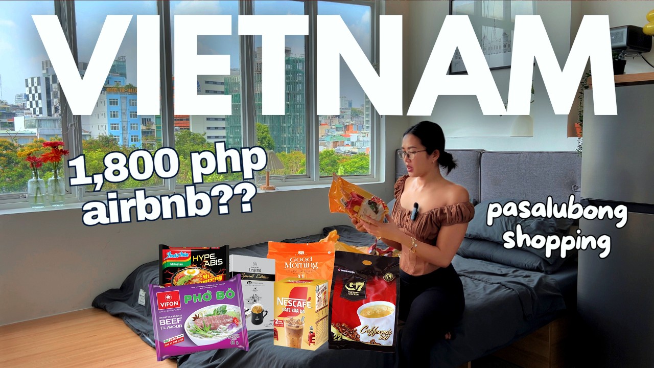 Ho Chi Minh City Vietnam Travel Vlog 🇻🇳 Shopping Streets, Cheap Airbnb & Emart Pasalubong Finds