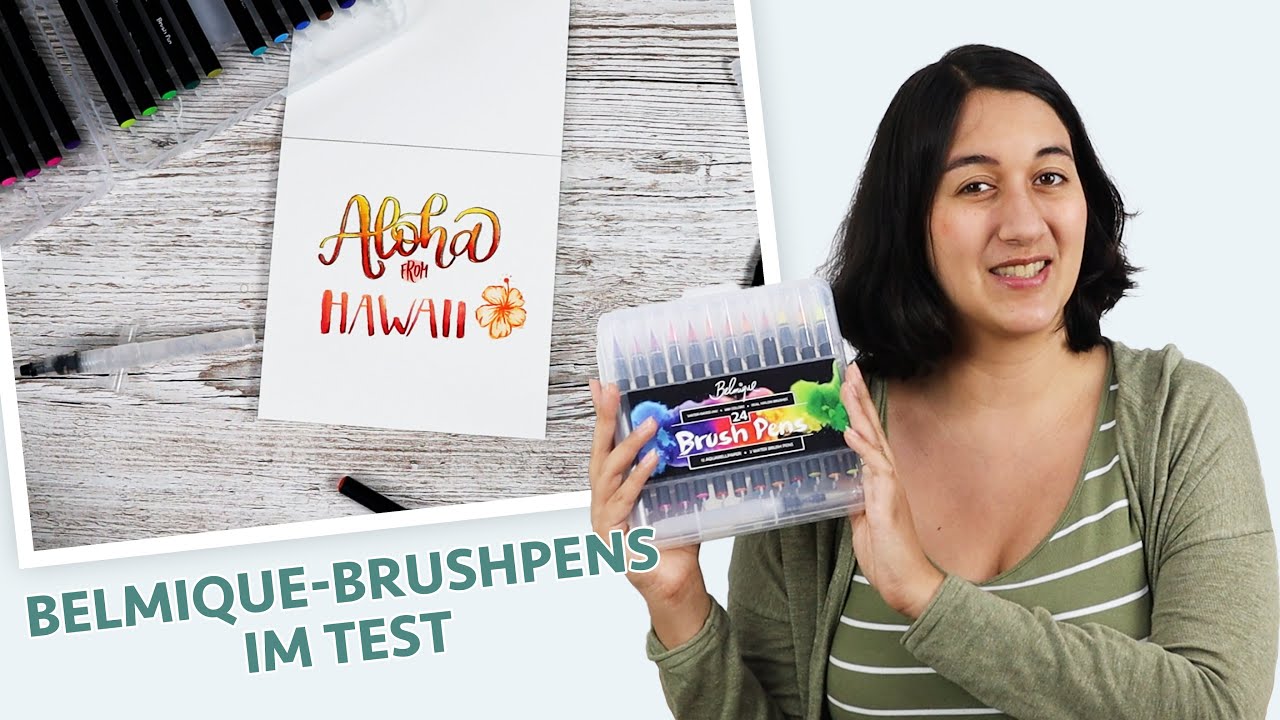 Belmique Brush Pens im Test – sind diese Stifte für Aquarell Letterings geeignet?