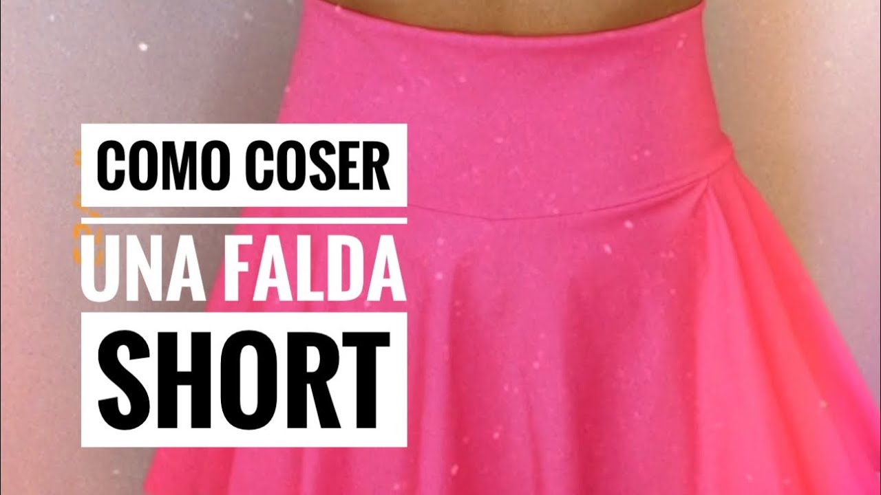 Como hacer fácil una falda short deportiva