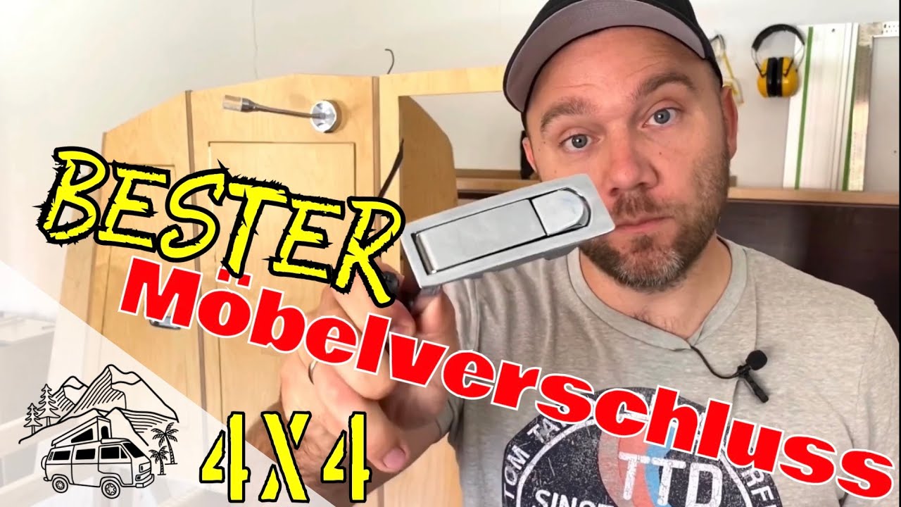 Einbau Hebelverschluss | Bester Camper Selbstausbau M&ouml;belverschluss