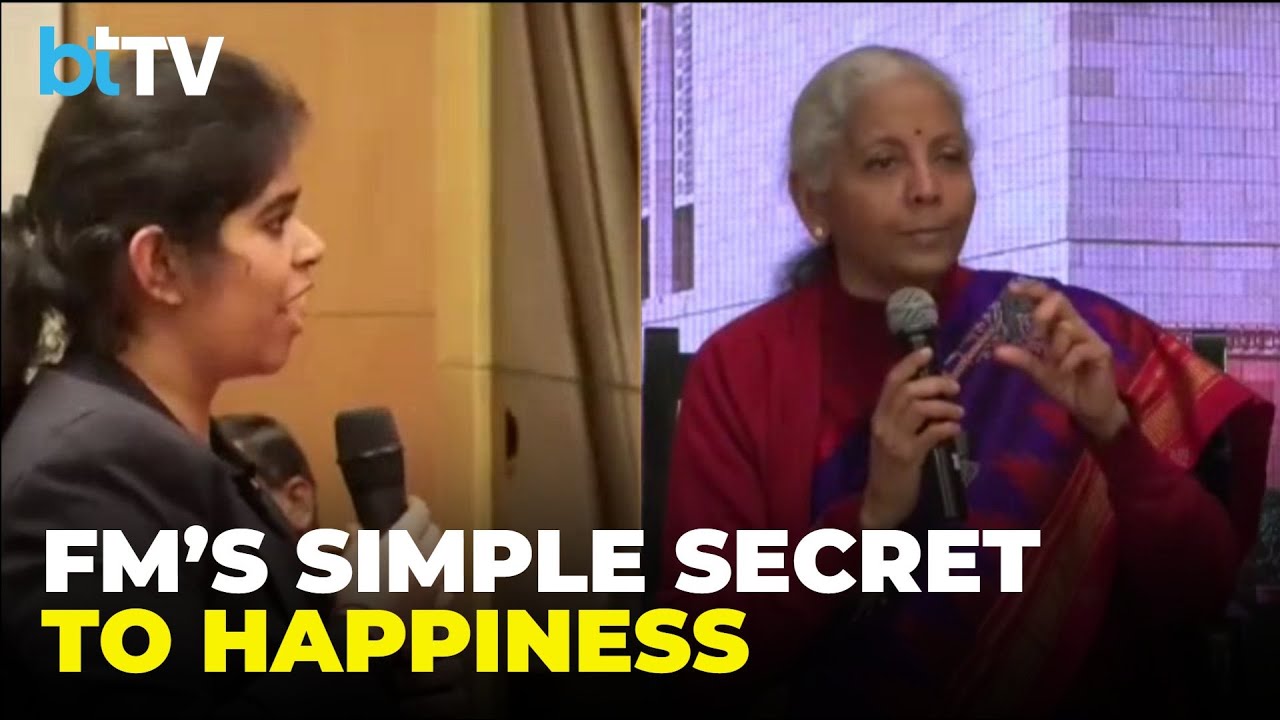 FM Ditches Budget Talk, Reveals What Makes Her Happy; Watch What She Says