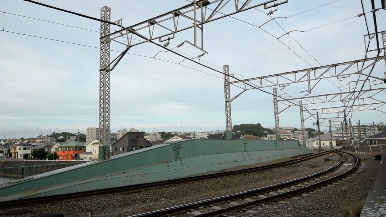 江ノ電・1500形＋1000形【嵐電】・2000形＋305形・境川の鉄橋をゆく４　DSC 8987