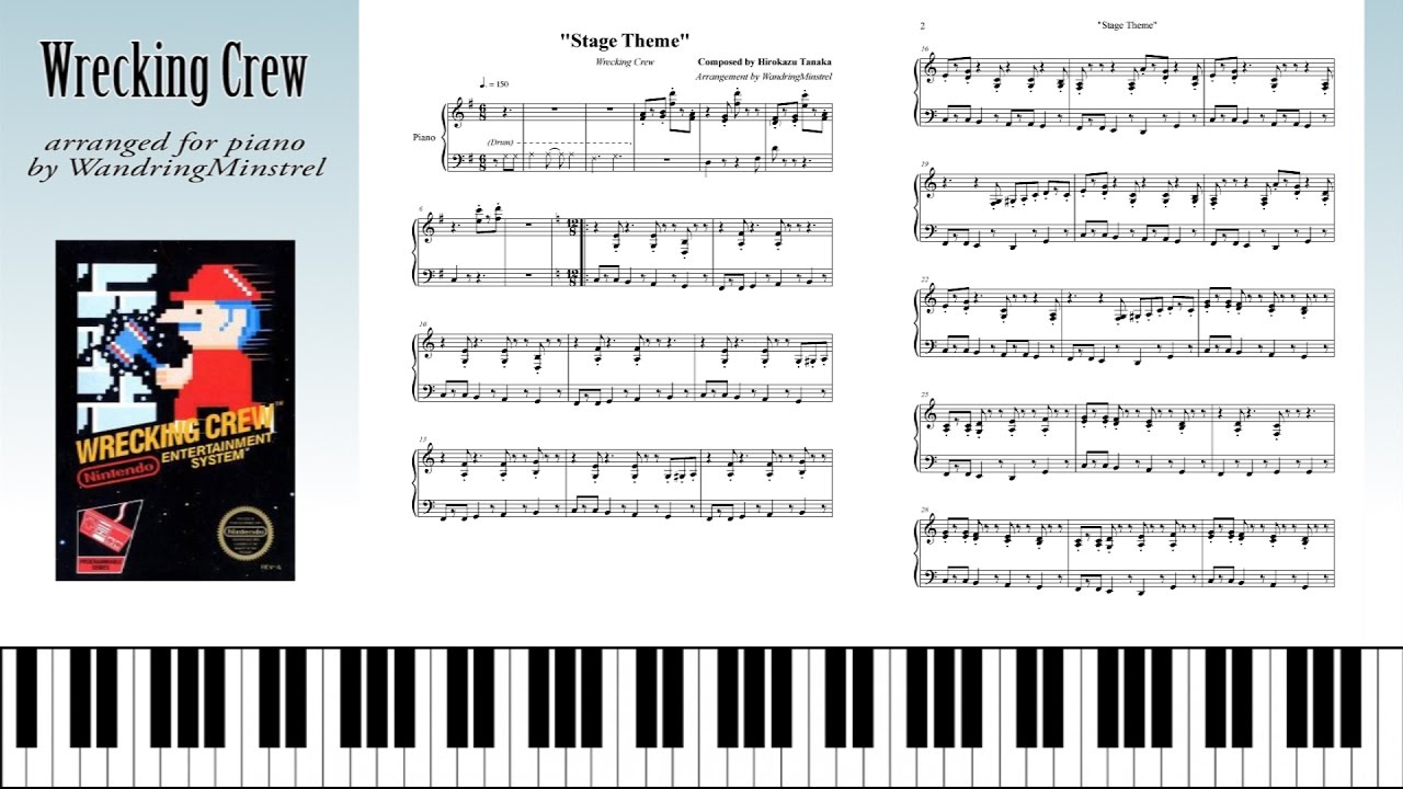 Wrecking Crew OST - Arranged for Piano