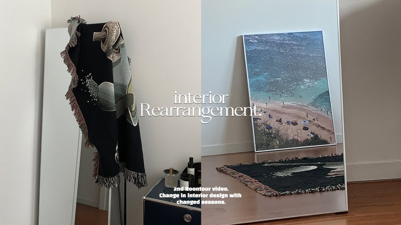 ENG) 2nd roomtour🛋 소품으로 인테리어 바꿔봤어요! with NVPSx39ETC 블랭킷, 포스터 액자, 이케아 가구 두번째 룸투어