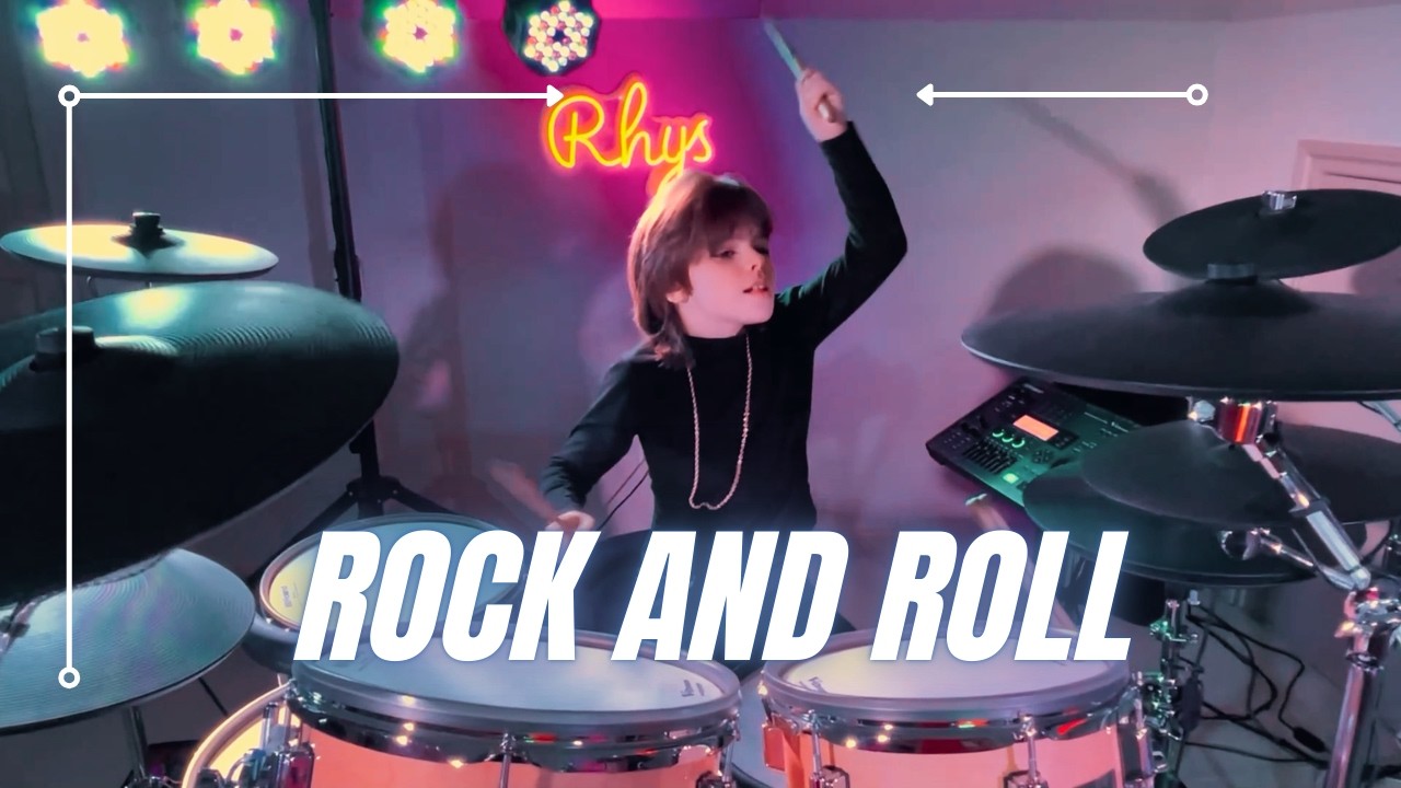 Rock and Roll | Led Zeppelin (Drum Cover by Rhys Daniels)