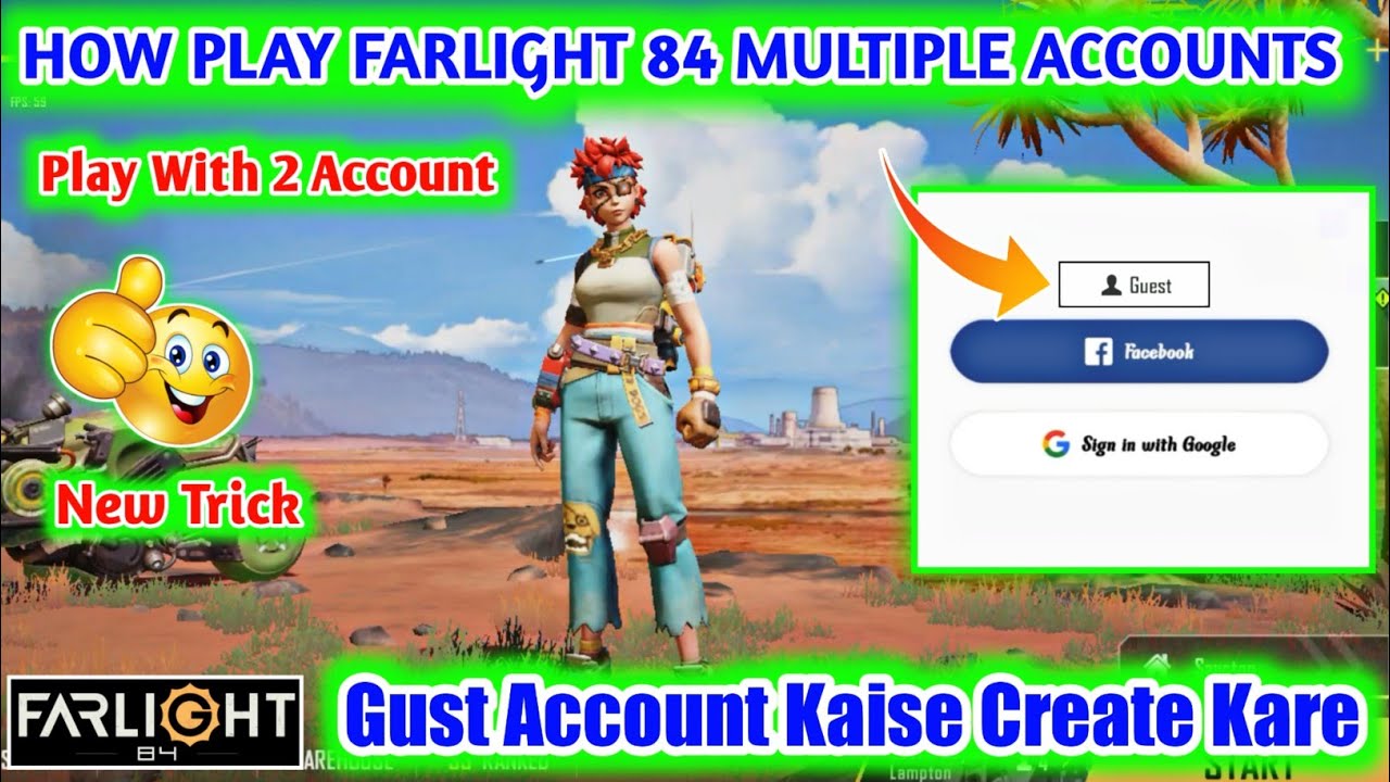 How to create multiple accounts in farlight 84 | farlight 84 me dusra account kaise banaye