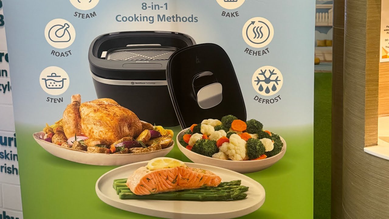 Philips Air Cooker 3000 Series NX0950 in Amway HQ part 2 : How to Cook!