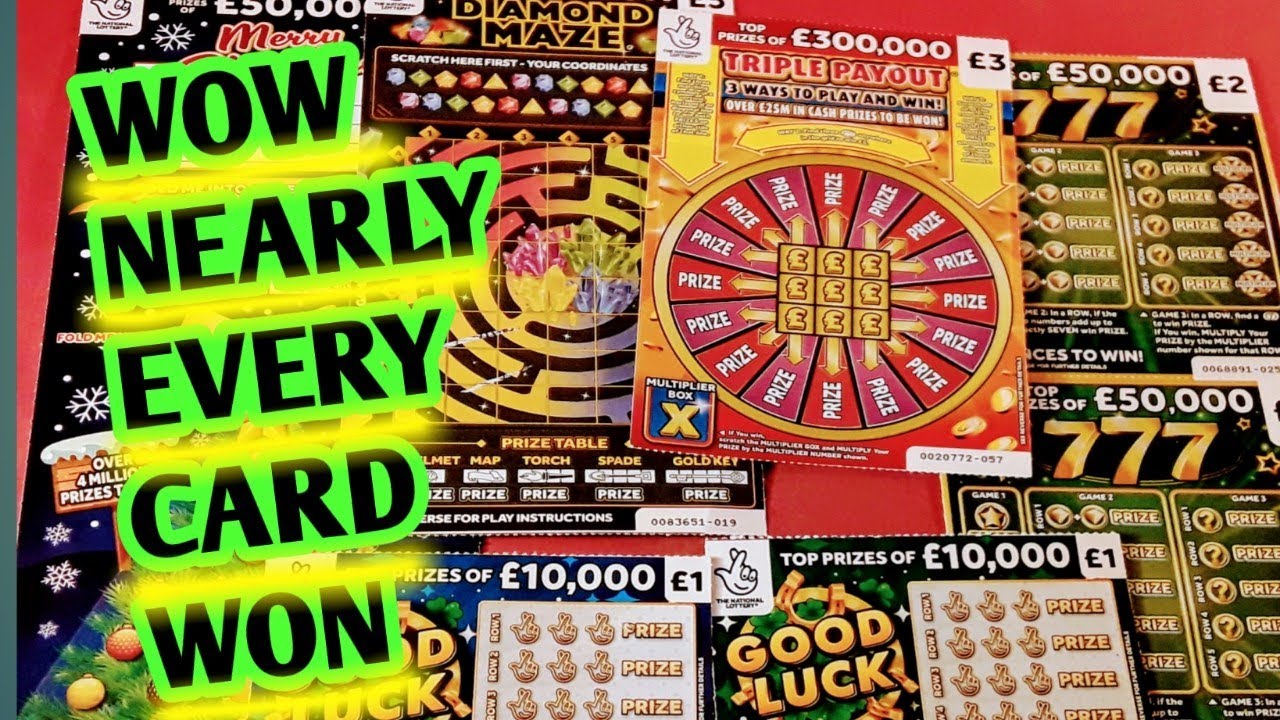 WOW!!!..... NEARLY EVERY SCRATCHCARD WON!!!...TRIPLE PAYOUT..DIAMOND  MAZE..777 GREEN..Etc