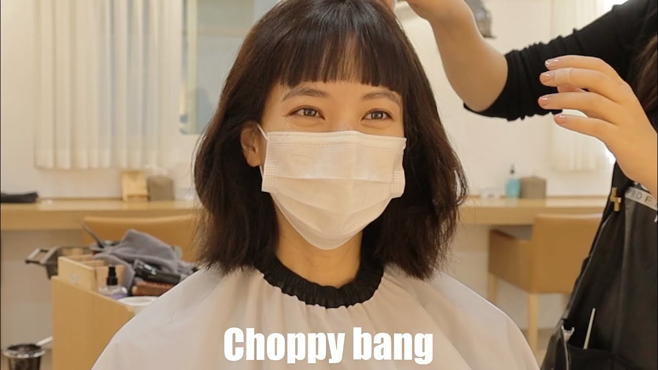 sub)✂️레이어드 단발+처피뱅 도전했어요!(+임신 후 9개월만의 뿌리염색)