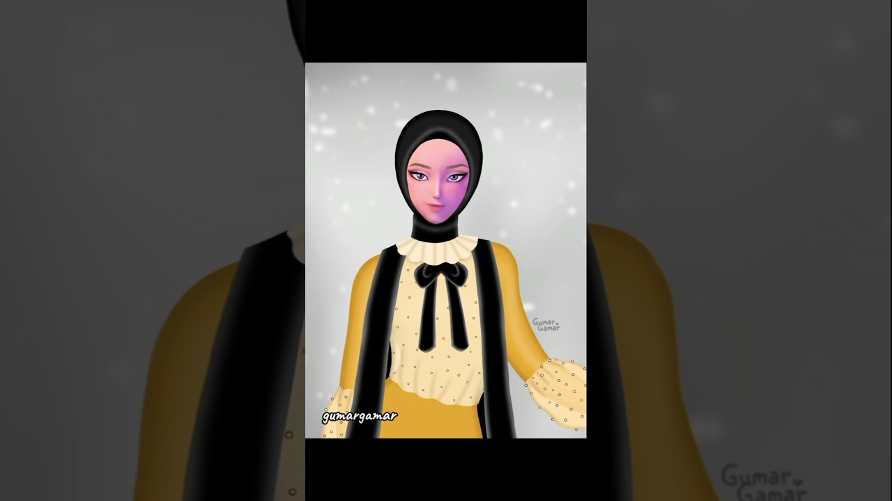 Rumi kpop demon hunters glow up in hijab style✨ #kpopdemonhunters #hijabstyle #glowup #artdigital
