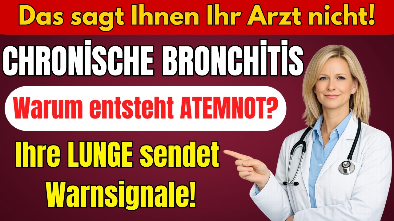 Chronische Bronchitis: Warum entsteht ATEMNOT? Ihre LUNGE sendet Warnsignale!