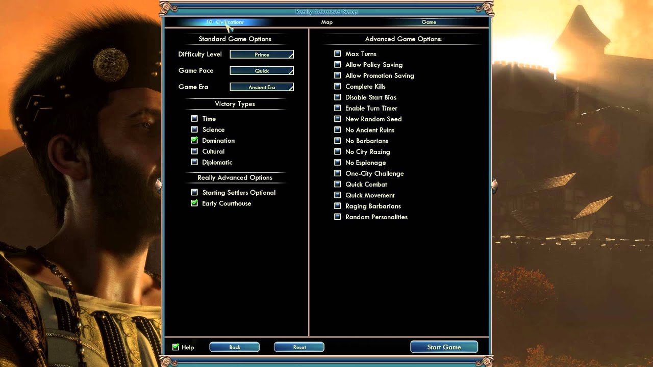 Civilization V mod - Really advanced setup