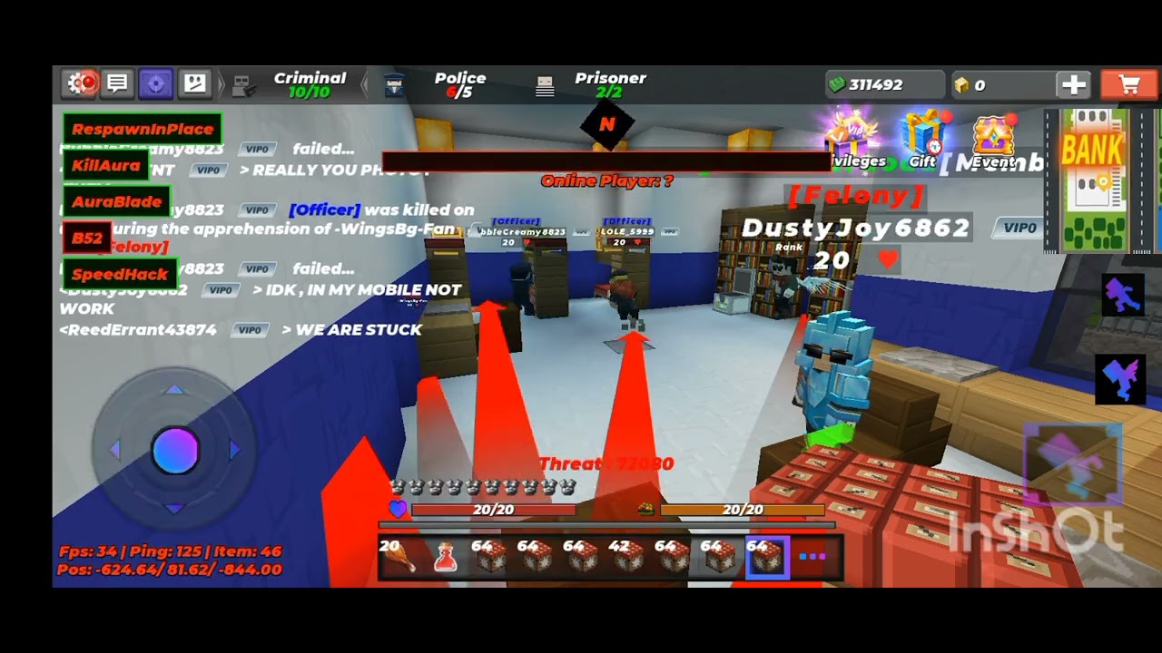 I am farm police in jailbreak #THE-ROBOAT-BG #blockmango #viralvideo 