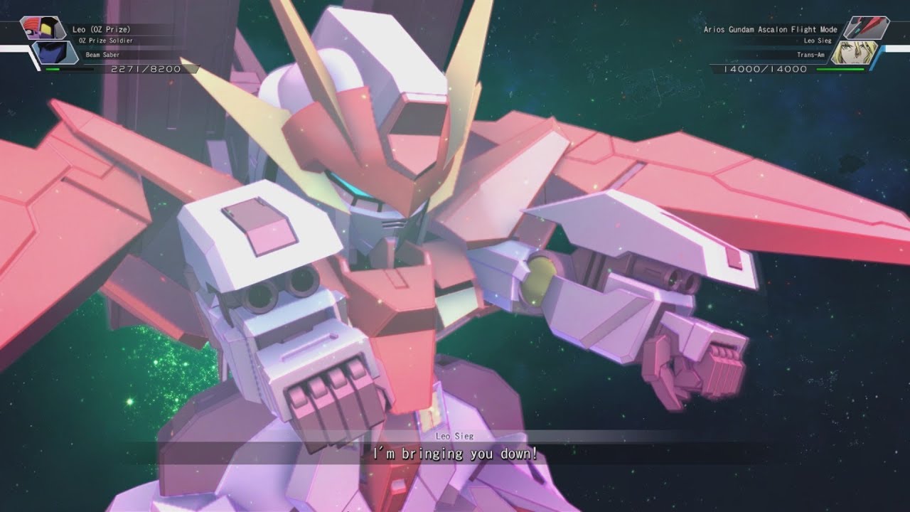 SD Gundam G Generation Cross Rays - Gundam Kyrios, Arios, GN Archer and Harute Attacks