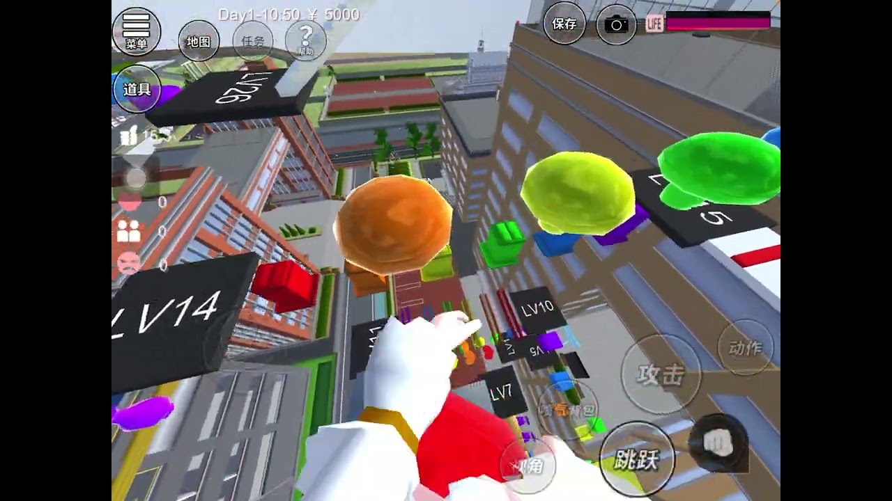 玩櫻花校園跑酷￼