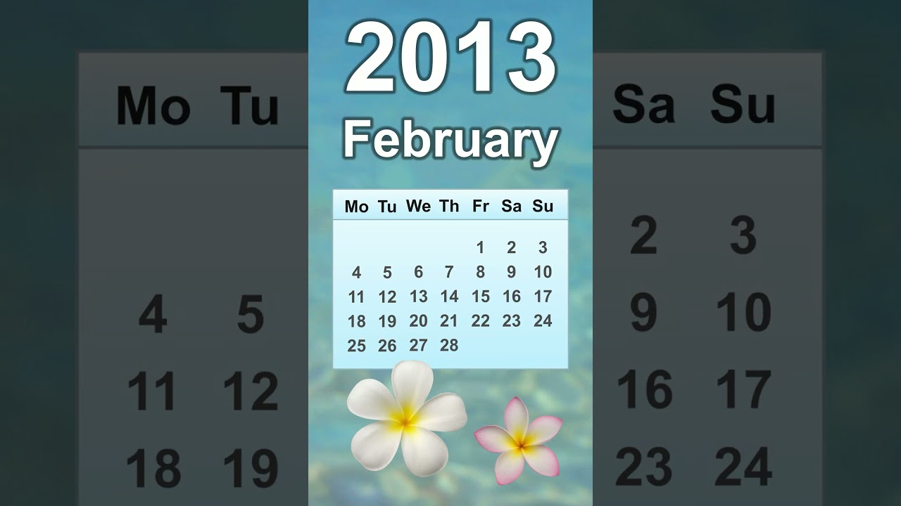 February 2013 Calendar