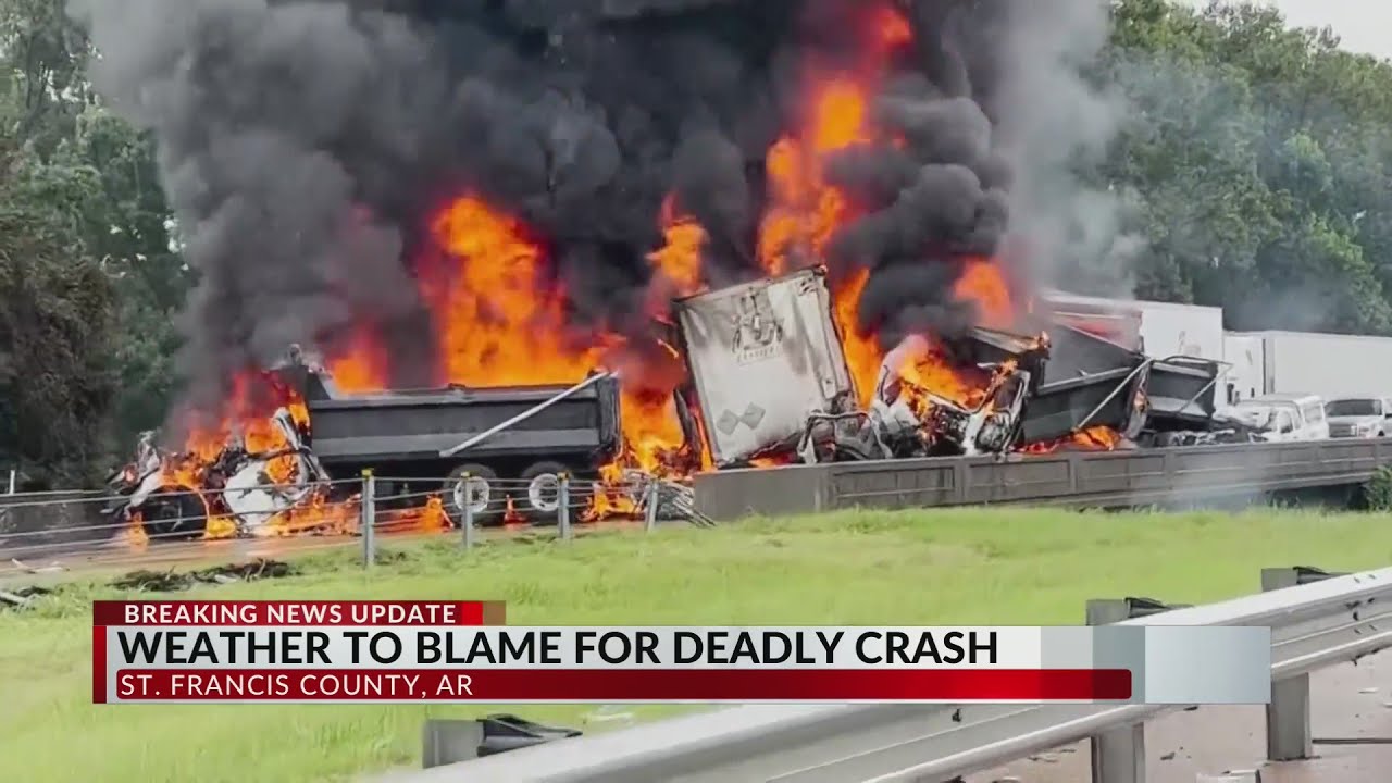 One dead in fiery I-40 Arkansas crash