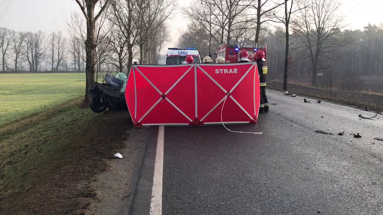 Wypadek śmiertelny w Zawadzie DK45 Opole-Kluczbork