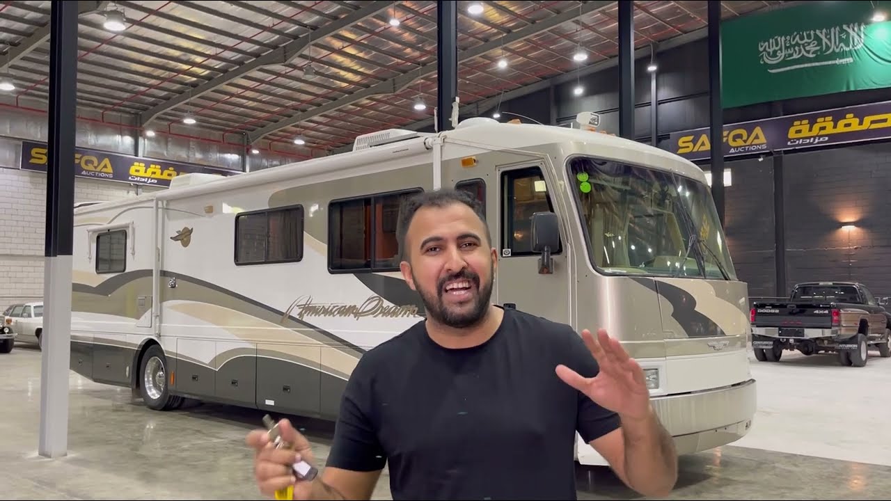 1998 American Dream by fleetwood 40’ low miles at SAFQA Auctions كرفان مخزن ونظيف في مزاد صفقة