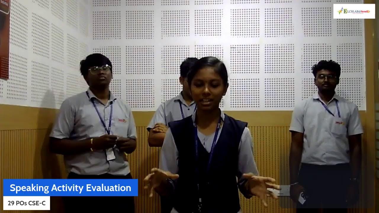 29 POs CSE-C Speaking Activity Evaluation-I as part of ECP Course (CH-3) (10/03/26)