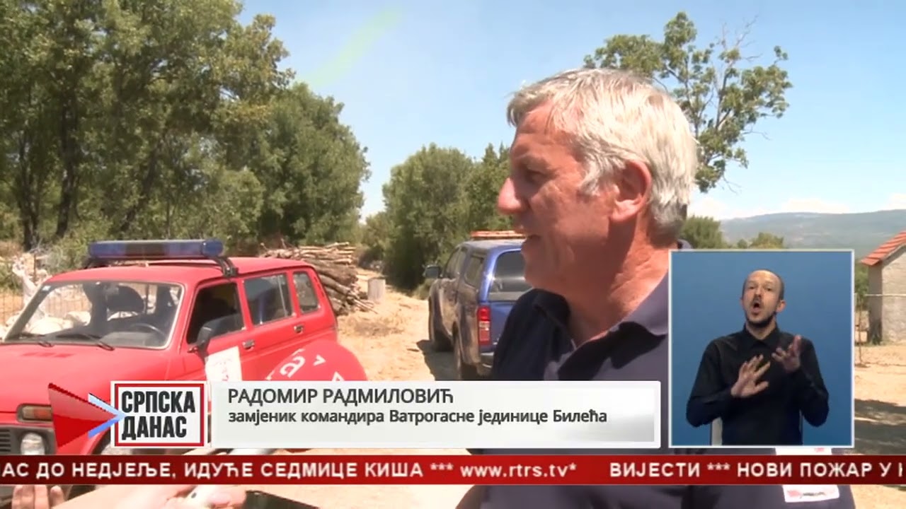 Požar u Bileći još aktivan, ali pod kontrolom; Višković: Srpska će kupiti još jedan helikopter