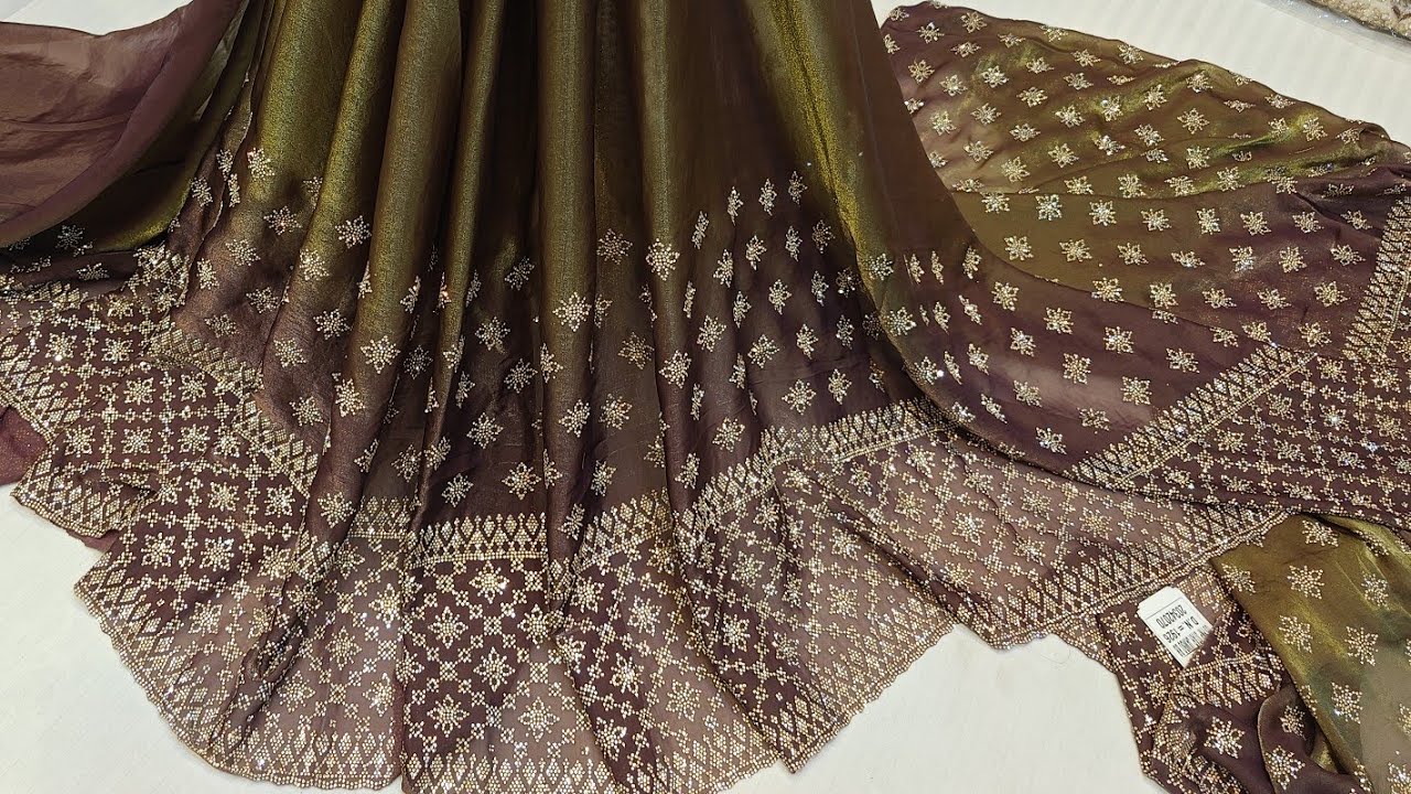 Micro Crystals Gorgeous Saree | Ramazan Spl collection!!!!