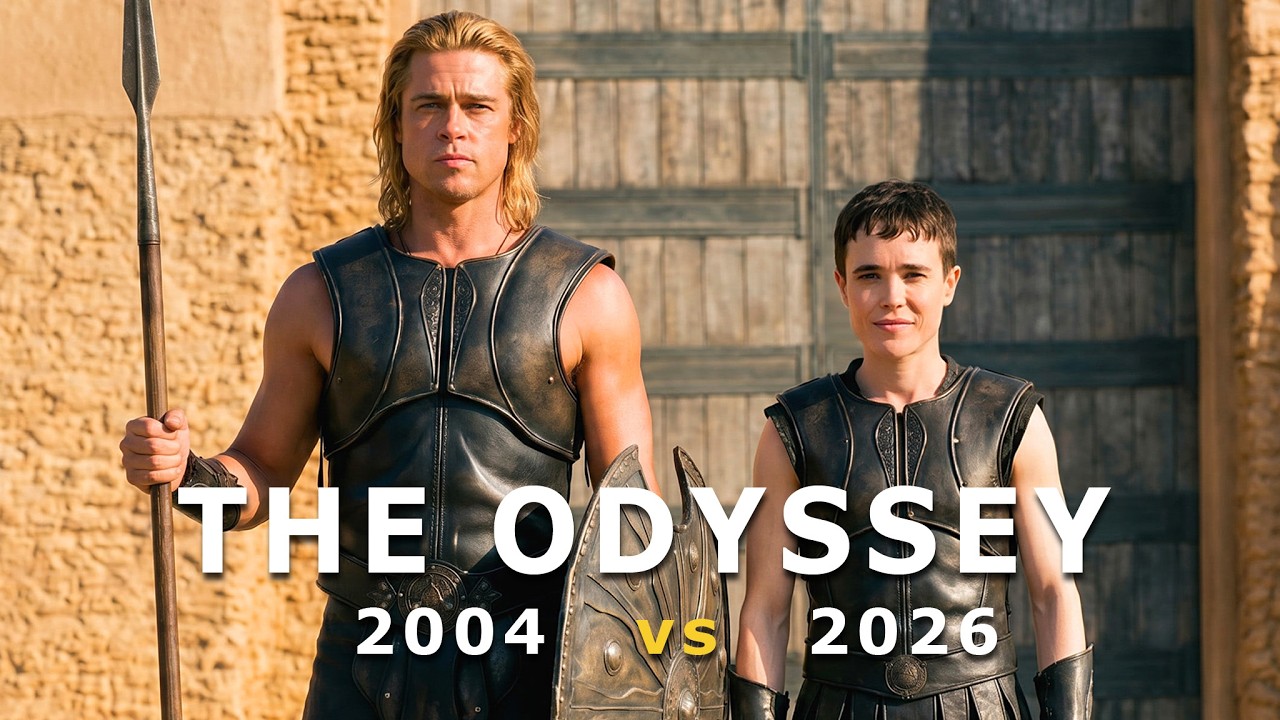 Troy (2004) Cast vs The Odyssey (2026) Cast 😳 Then vs Now