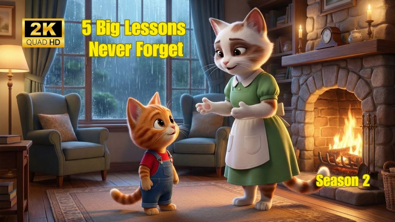Cat Story: Mama Cat Daisy and Kitten Leo’s Journey: 5 Big Lessons They’ll Never Forget - Season 2