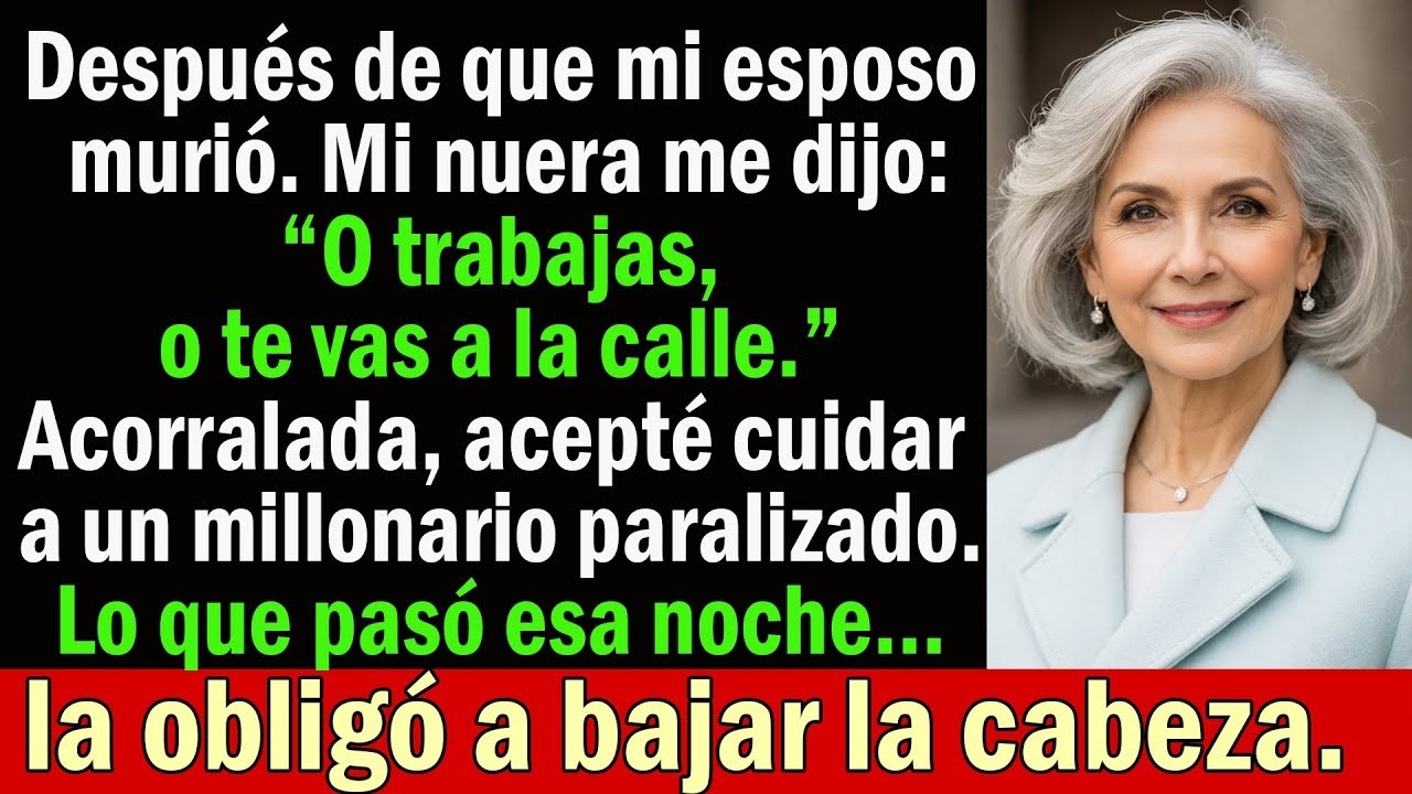 Después de quedar viuda, mi nuera dijo：“O trabajas, o te vas de esta casa ” Jamás esperó este