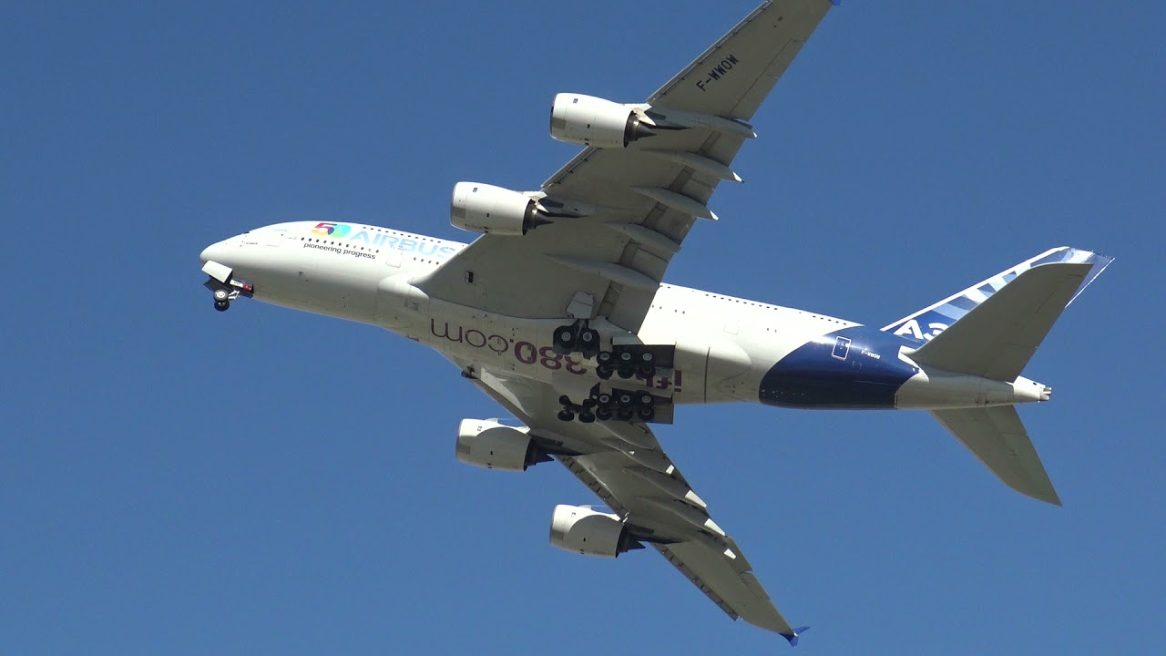Airbus Industrie Airbus 380-800 F-WWOW Go Around Malaga LEMG 1