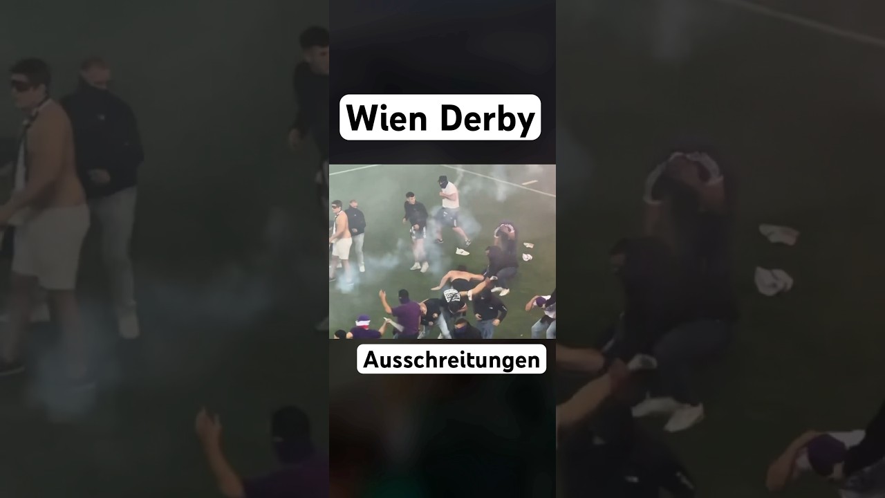 Ausschreitungen Wien Derby: SK Rapid Wien vs. FK Austria Wien Derby clashes Ultras Polizei