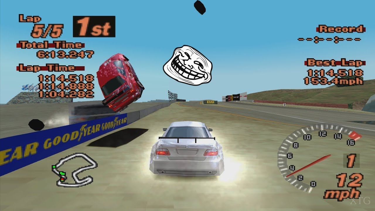 Gran Turismo 2 - Mercedes-Benz CLK Race Car PS1 Gameplay HD