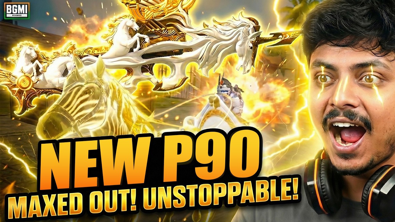NEW P90 SKIN INTENSE GAMEPLAY🔥 - EVERYONE SHOCKED BY MY FINISH FEED