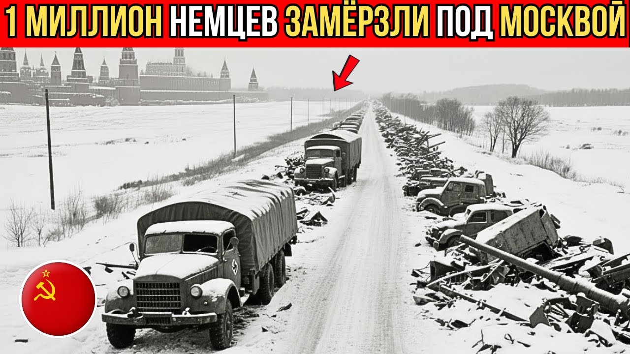 Как миллион немецких солдат замёрзли в 30 км от Москвы: техника не заводится, мороз минус 42!