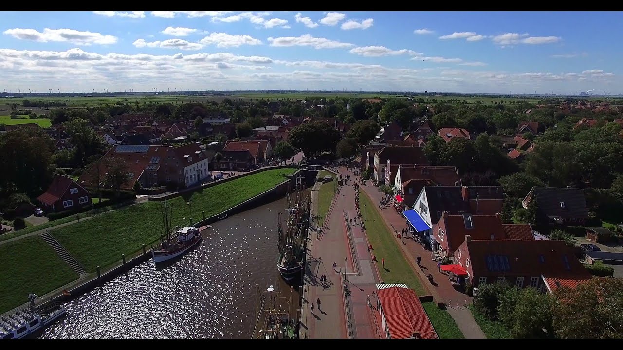 Luftvideo / Videoflug über Greetsiel