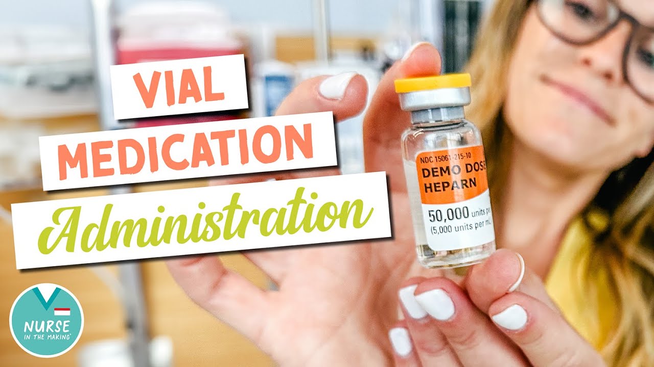 How To Draw Up Medication From A Vial » Nursing School » Medication Administration