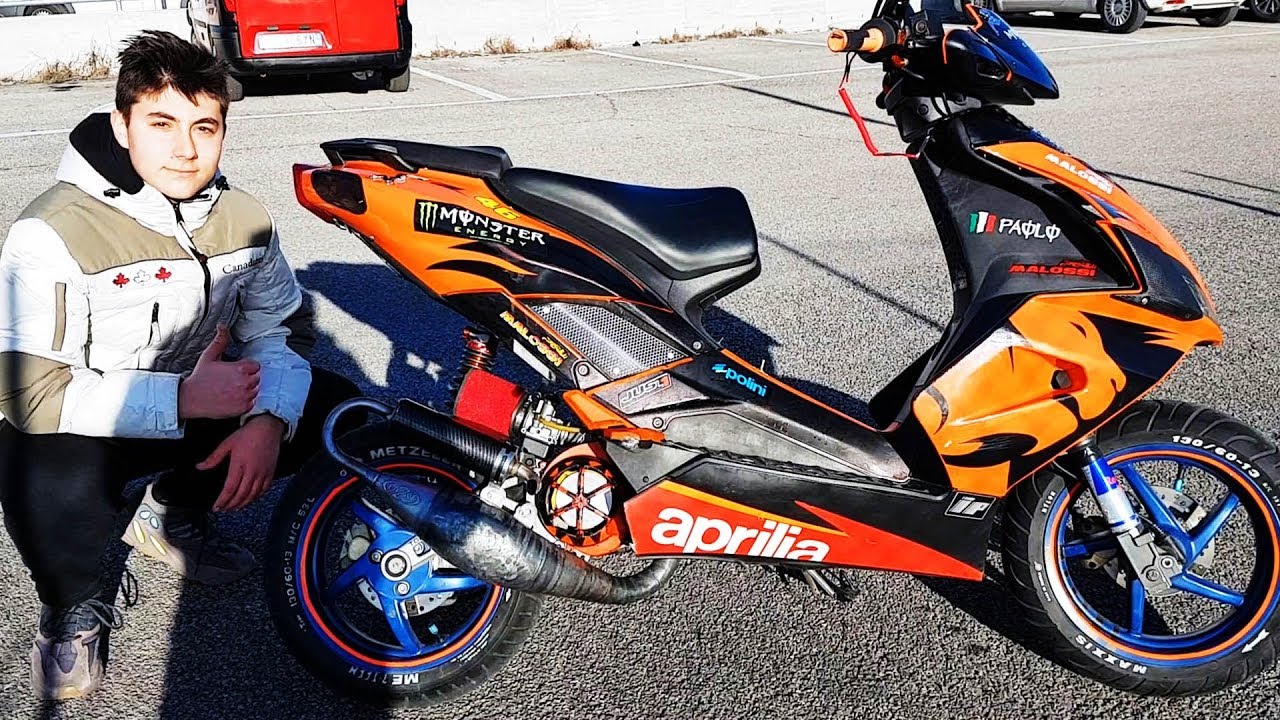 ПЕРВЫЙ СТАРТ: Aprilia SR MAX ENGINE TUNING