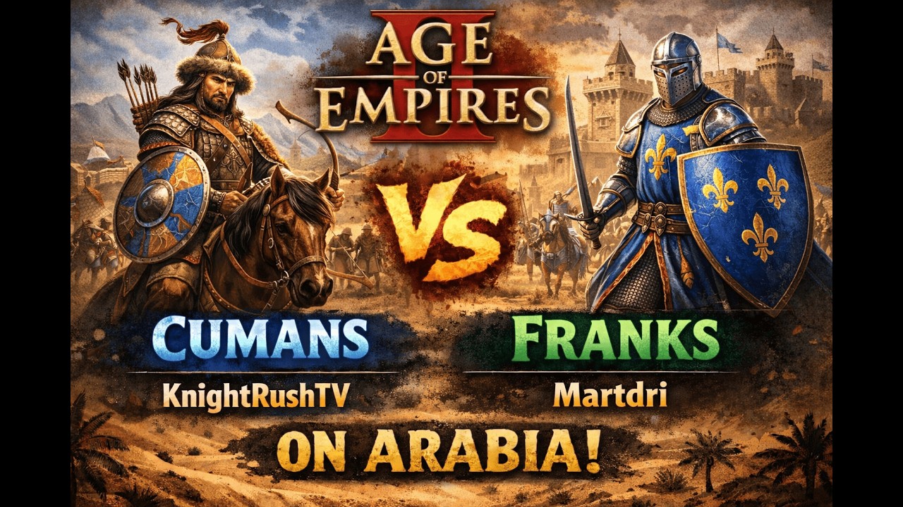 Cumans vs Franks | 1v1 Arabia | vs Martdri | AoE2