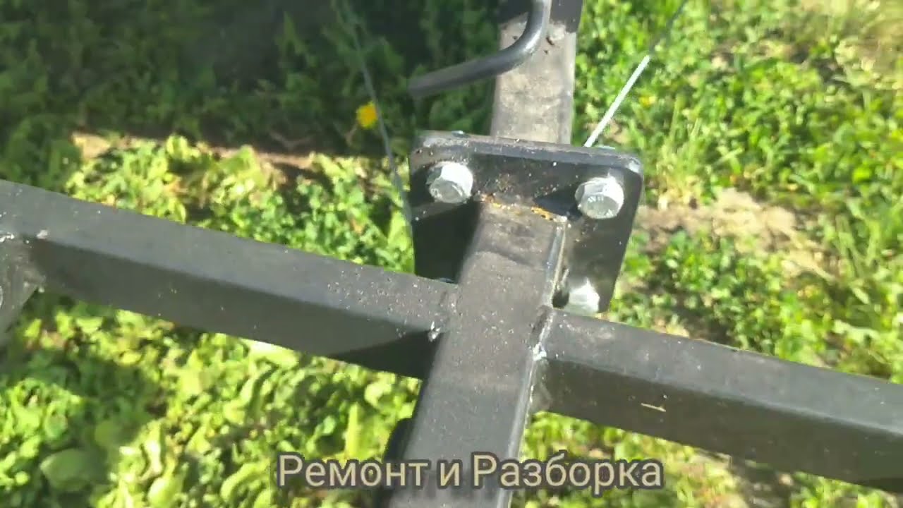 Прогнуло прицеп-тачку у мотоблока? Усиливаем раму.