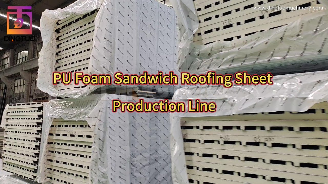 Fully Automatic PU Foam Sandwich Panel Production Line with Stacker