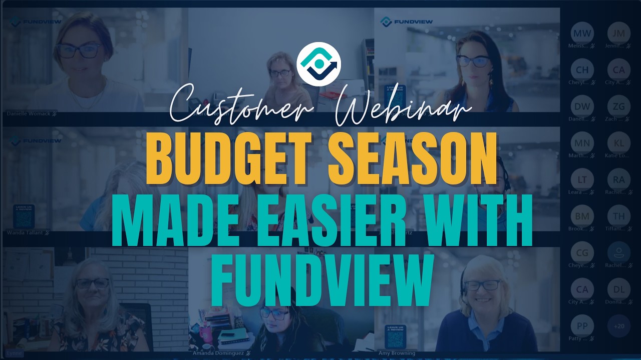 Budget Season Made Easier With FUNDVIEW | Webinar Replay | July 29, 2026