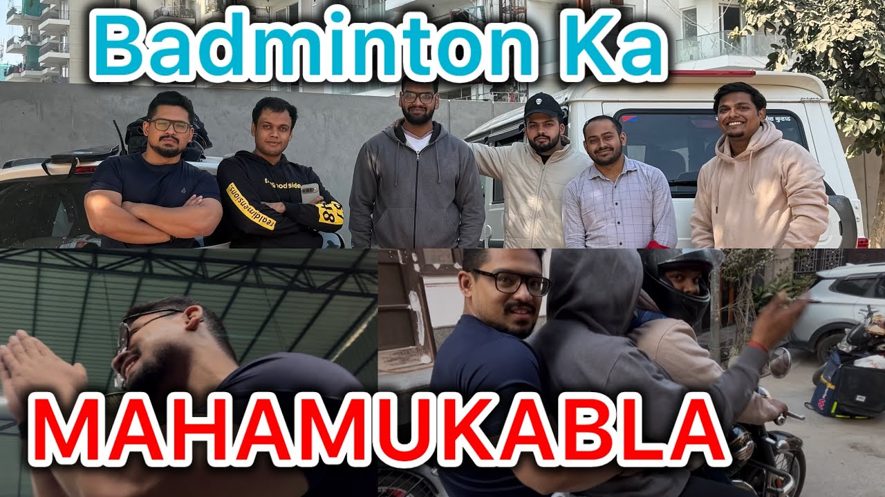 🔥 Badminton Ka Maha Mukabla 🏸 | Noob Players Ki Full Masti 😂 | Faridabad Food Vlog 🍽️