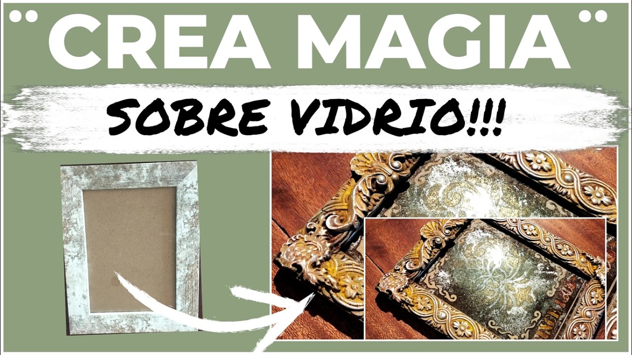 (Paso a paso)COMO transformar un VIDRIO en ALGO MÁGICO !!🪄 VARIAS TÉCNICAS  APLICADAS