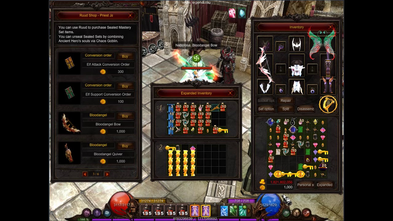 - Mu Online - Bloodangel Bow - After hunting 1k ruud - Season 14