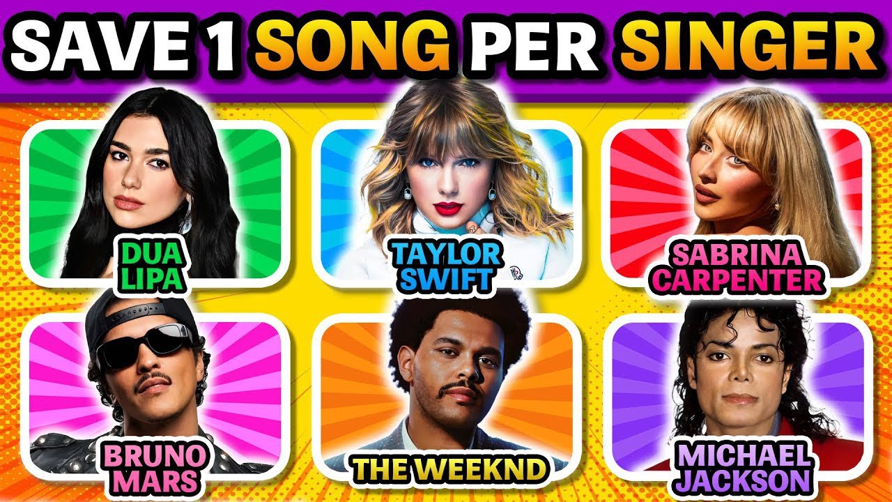 SAVE ONE SONG PER SINGER 🎶 Pick Your Favorite Song ✨ | Music Quiz
