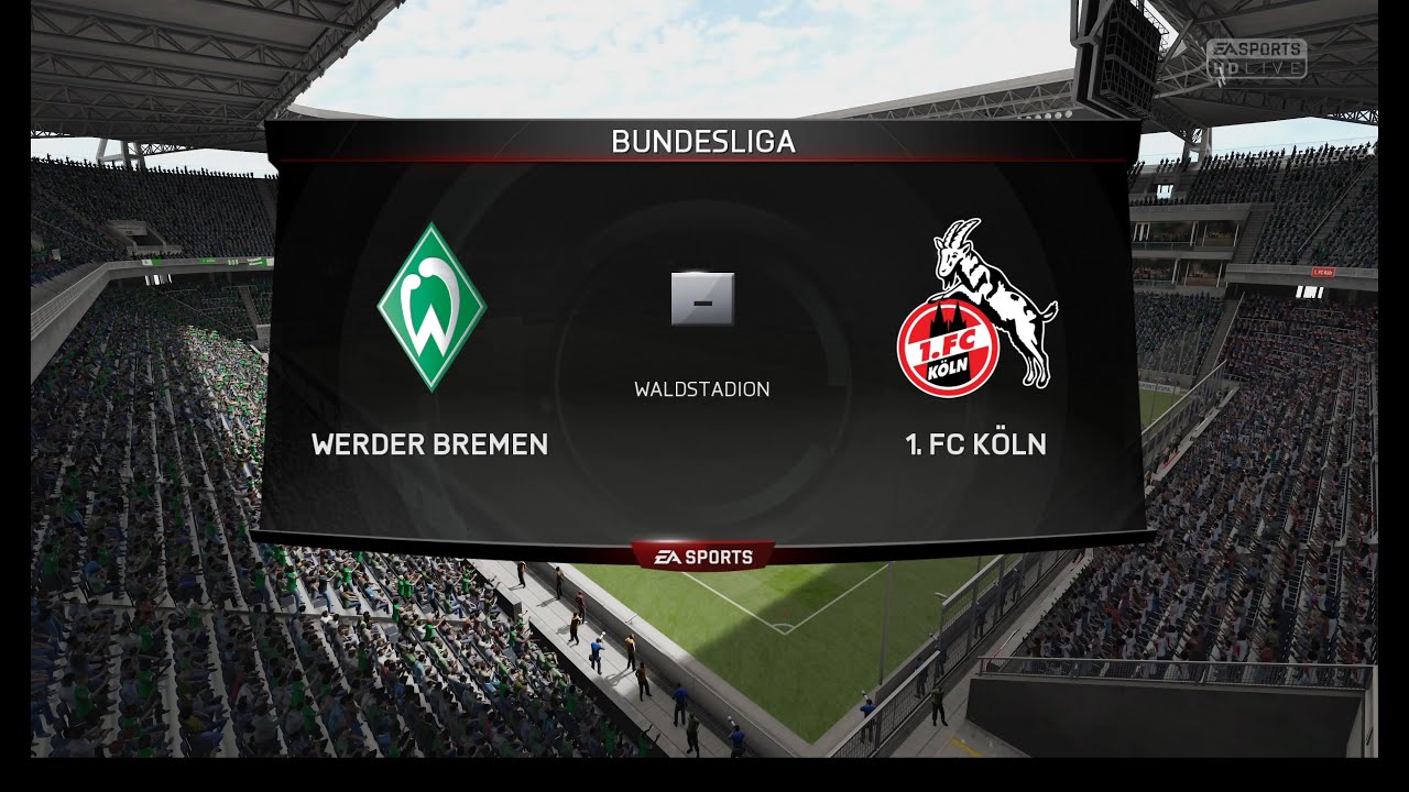 Fifa 15 Чемпионат Германии второй тур Werder Bremen - FC Koln