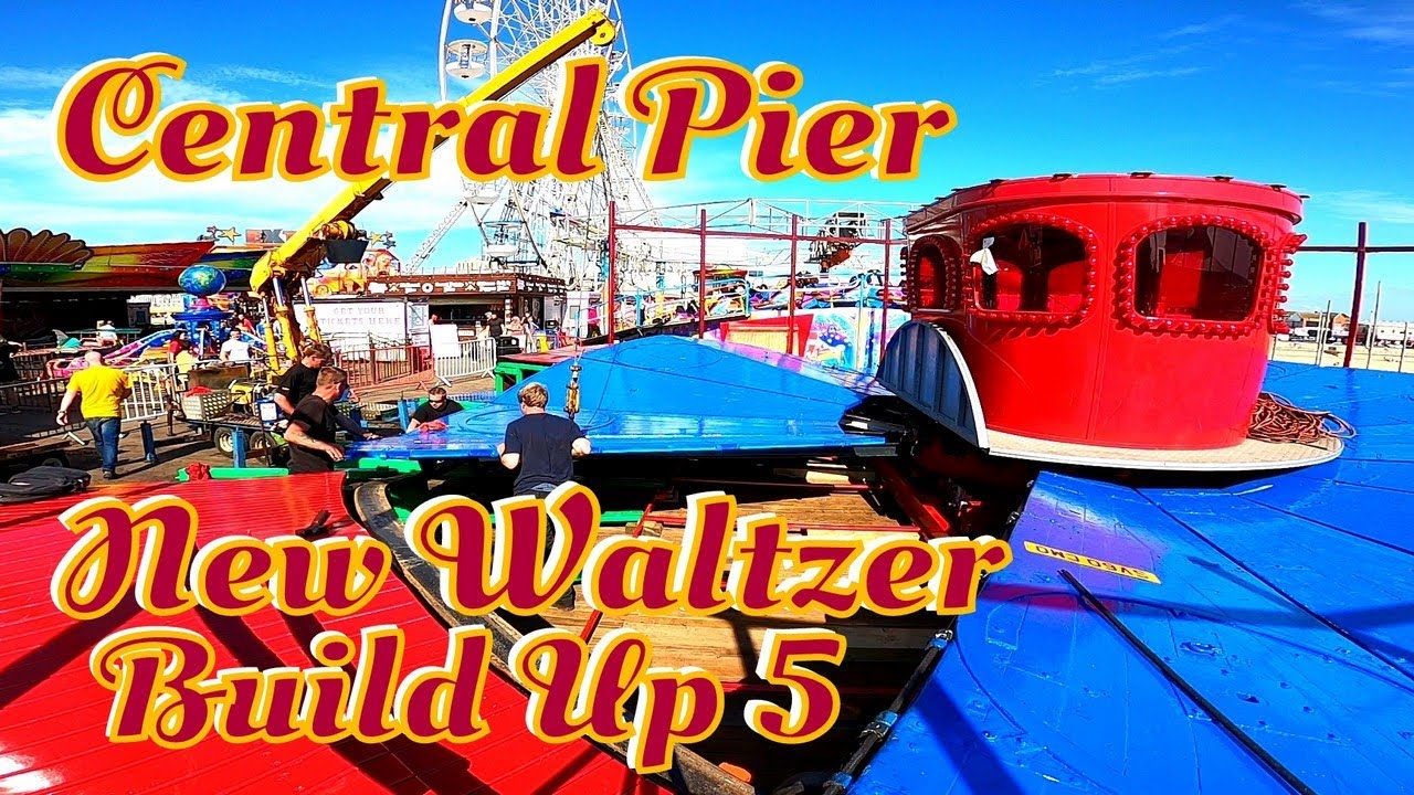 Blackpool Central Pier New Waltzer Build Up Part 5